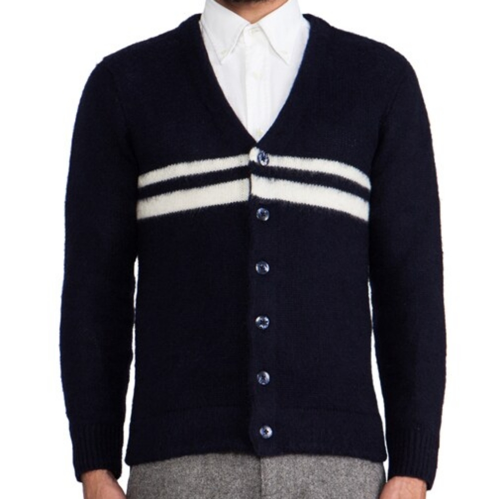 GANT Rugger The Rua Cardigan in Navy Blue